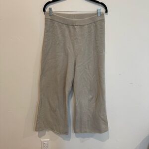 FP Beach Hailee Cozy Knit Sweater Wide-Leg Pants Womens Size Medium Boho Casual